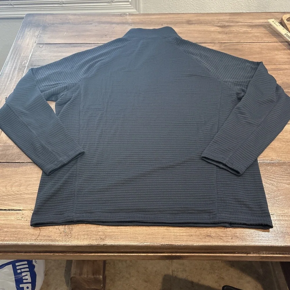 DUCKS UNLIMITED: Navy Long Sleeve 1/4 Zip Pullover Sweater, Adult-Large L